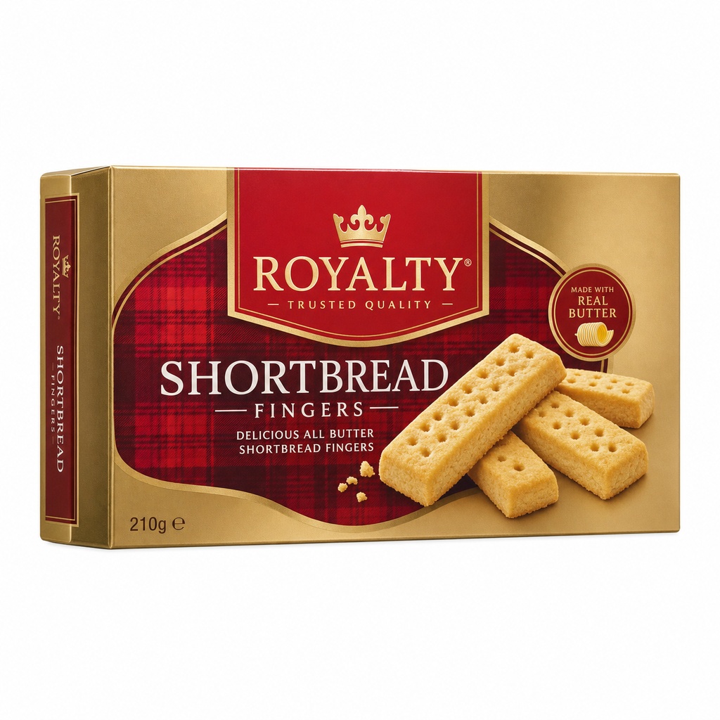 Royalty Shortbread Fingers 210g